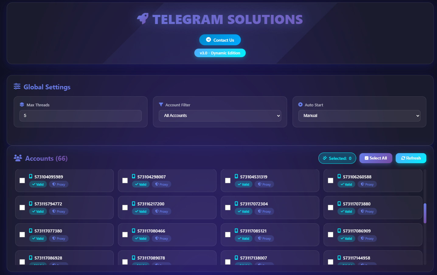 Step-by-step workflow of a Telegram mass report bot processing violation reports